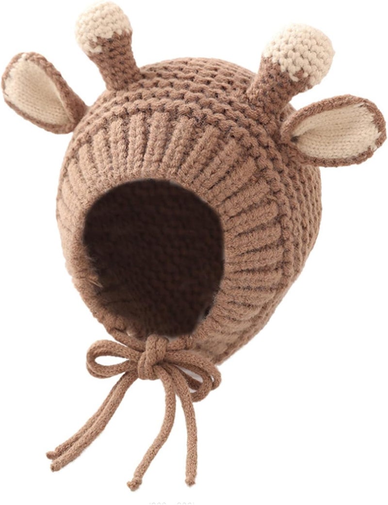 MINGSEECESS Kids Knitted Beanie Hat Cute Frog Cartoon Winter Warmer Cap with Big Eyes for Baby Boys Girls - Image 1
